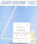 Norton-Norton 14\" and 18\" Type U-4, Grinders Instructions and 2041-2 Parts Manual 1959-14\"-18\"-U-4-02